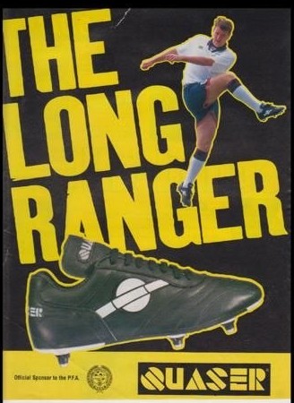 Vintage Quaser poster: The Long Ranger football boot, official sponsor to the PFA